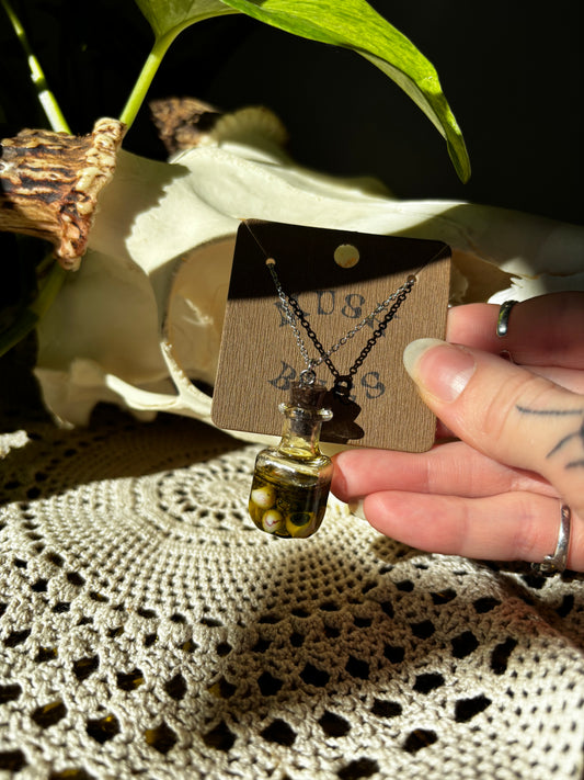 Eyeball Jar Necklace