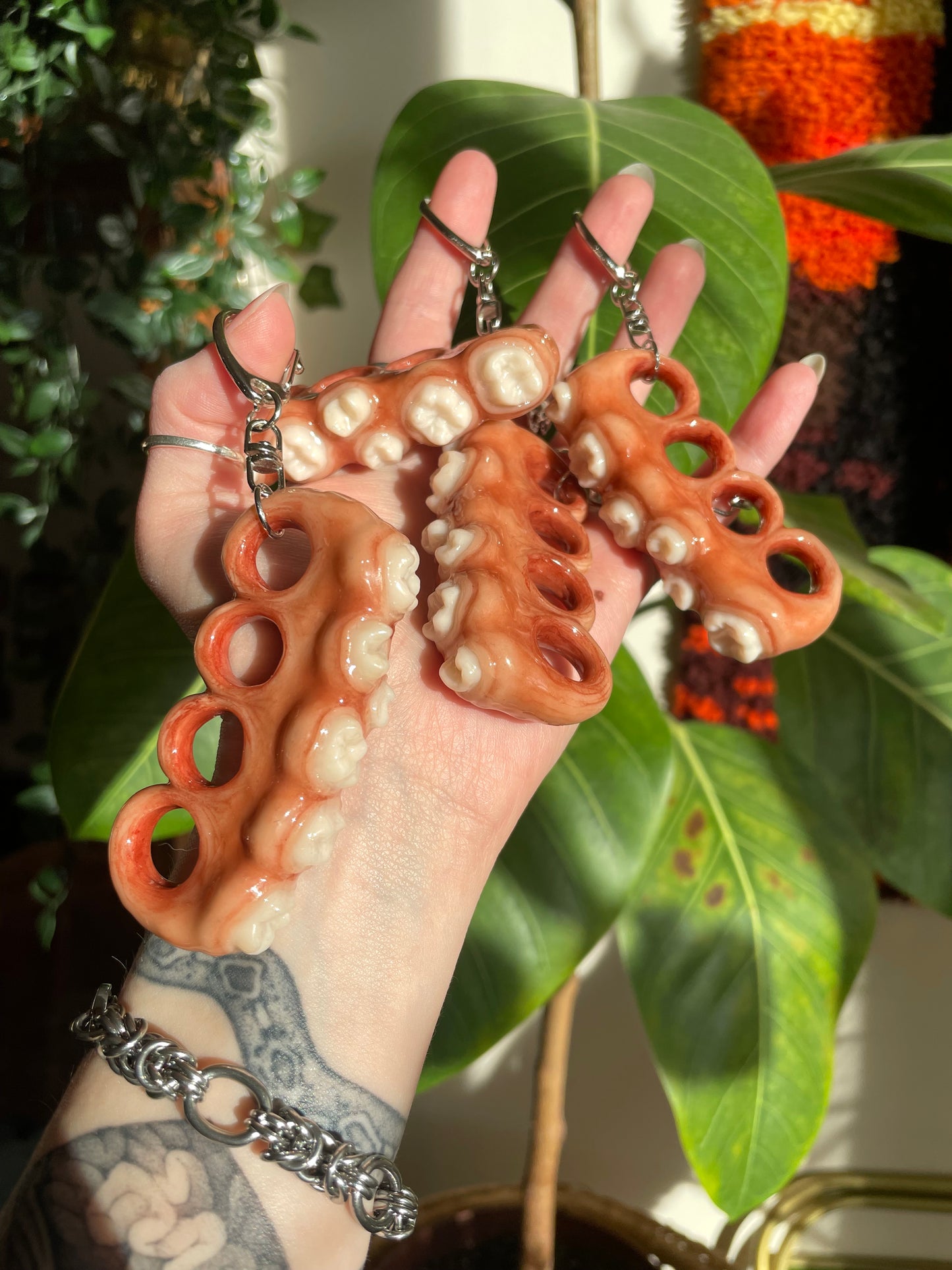 Teeth Knuckles Keychain