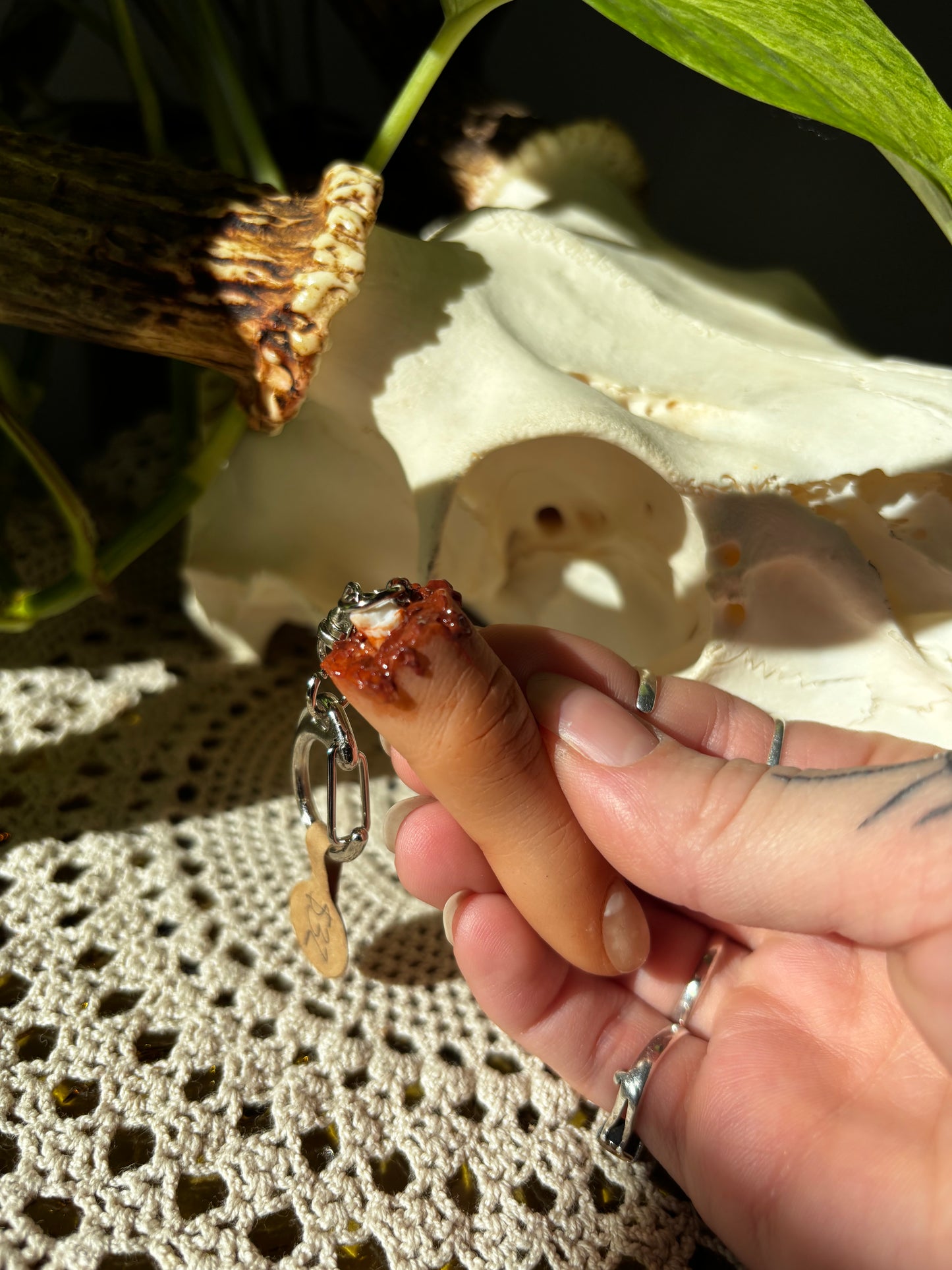 Severed Finger keychain