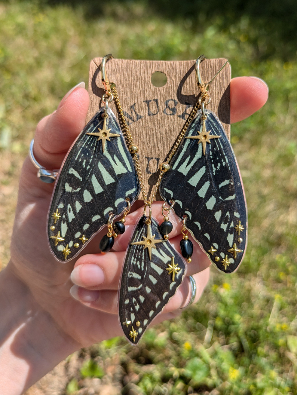 Celestial Wing Earring + Necklace Set