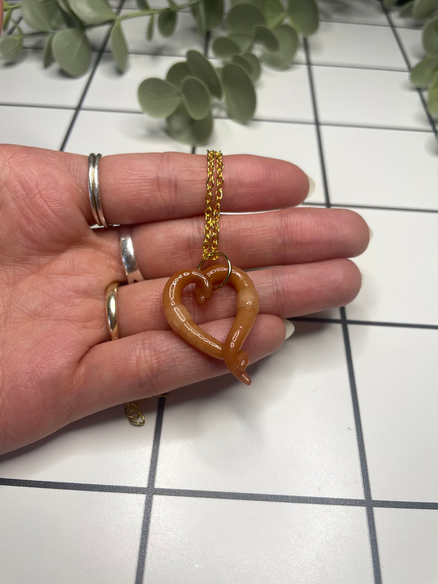 Lover Worm Necklace