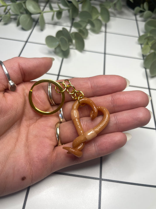 Lover Worm Keychain