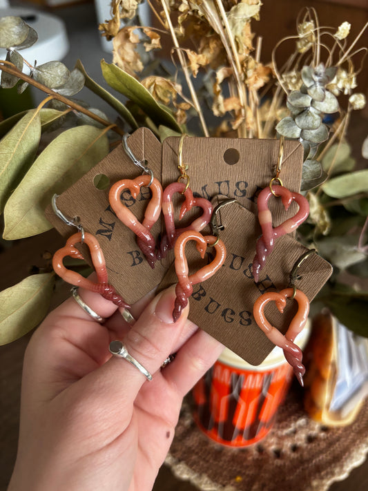 Lover Worm Dangle Earrings
