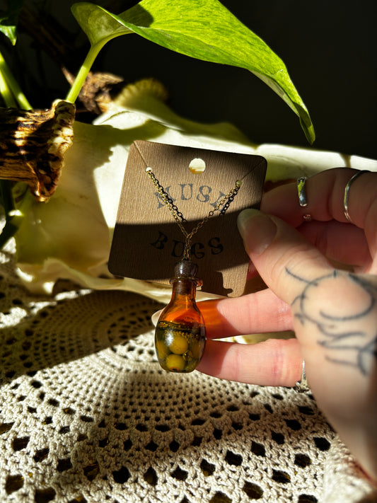 Eyeball Jar Necklace