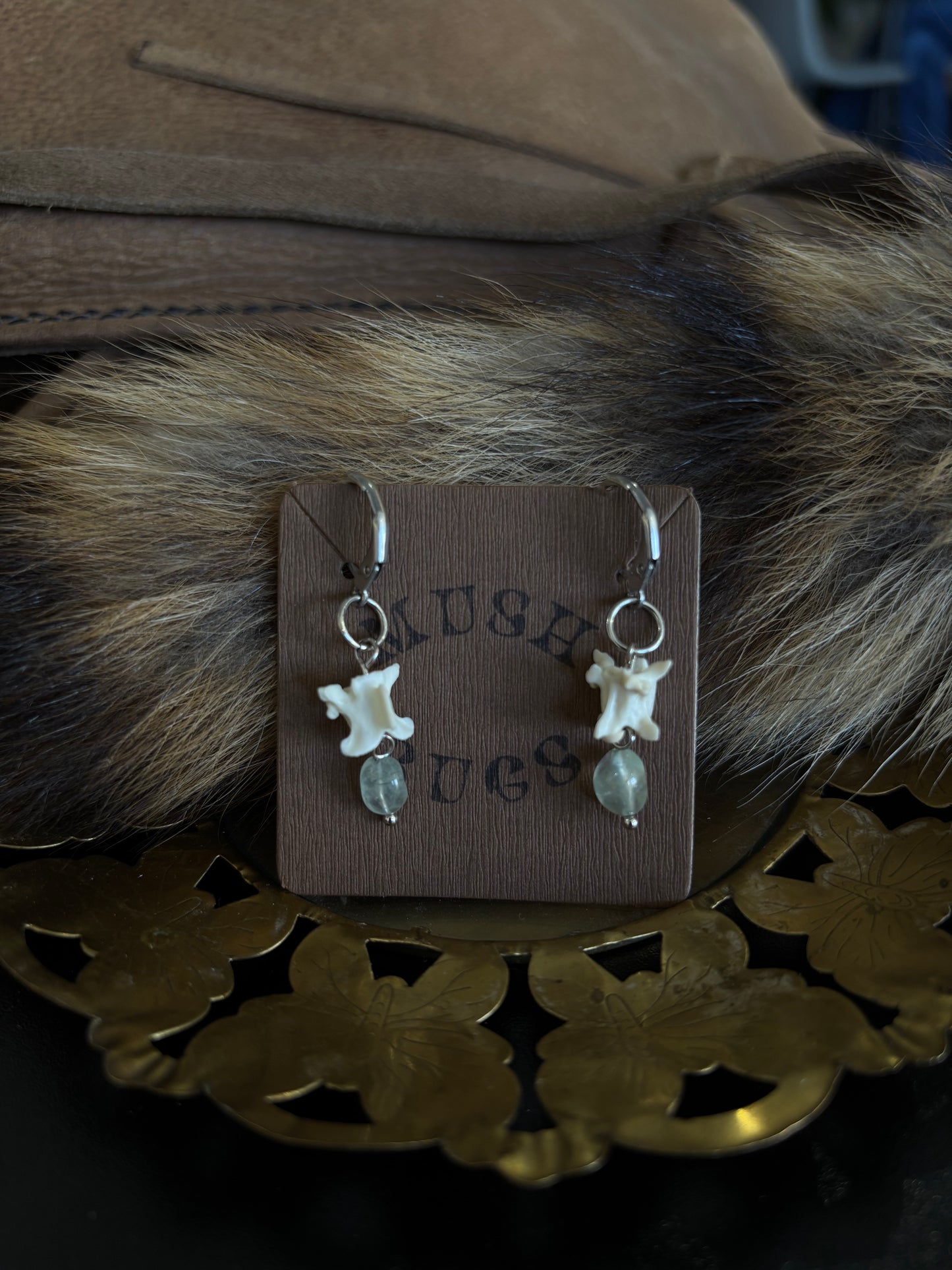 Vertebra Dangle Earrings