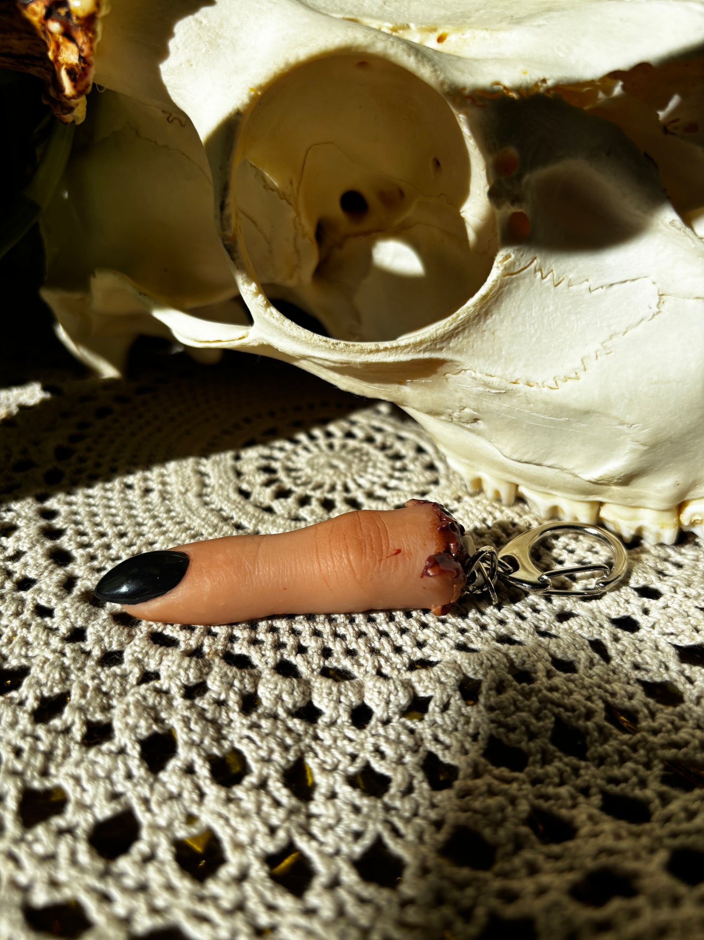 Severed Finger keychain