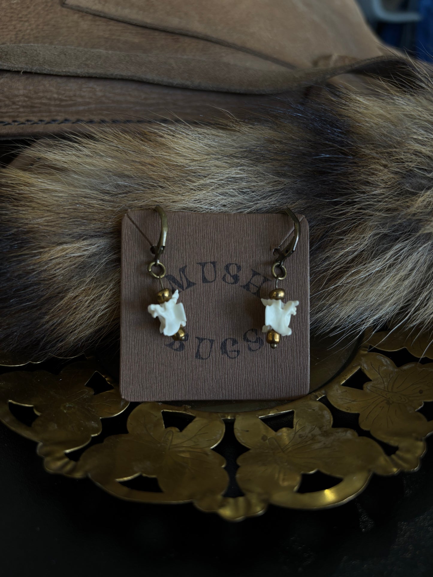 Vertebra Dangle Earrings