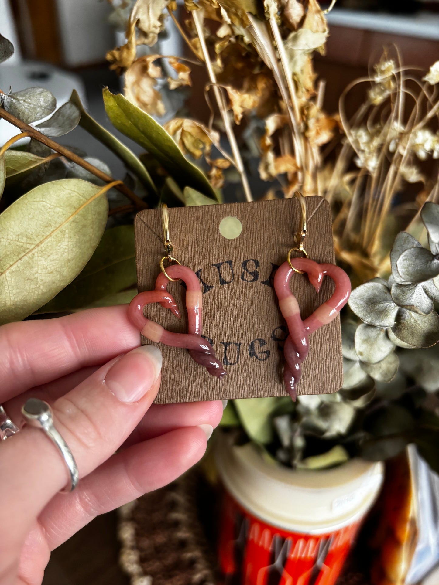 Lover Worm Dangle Earrings