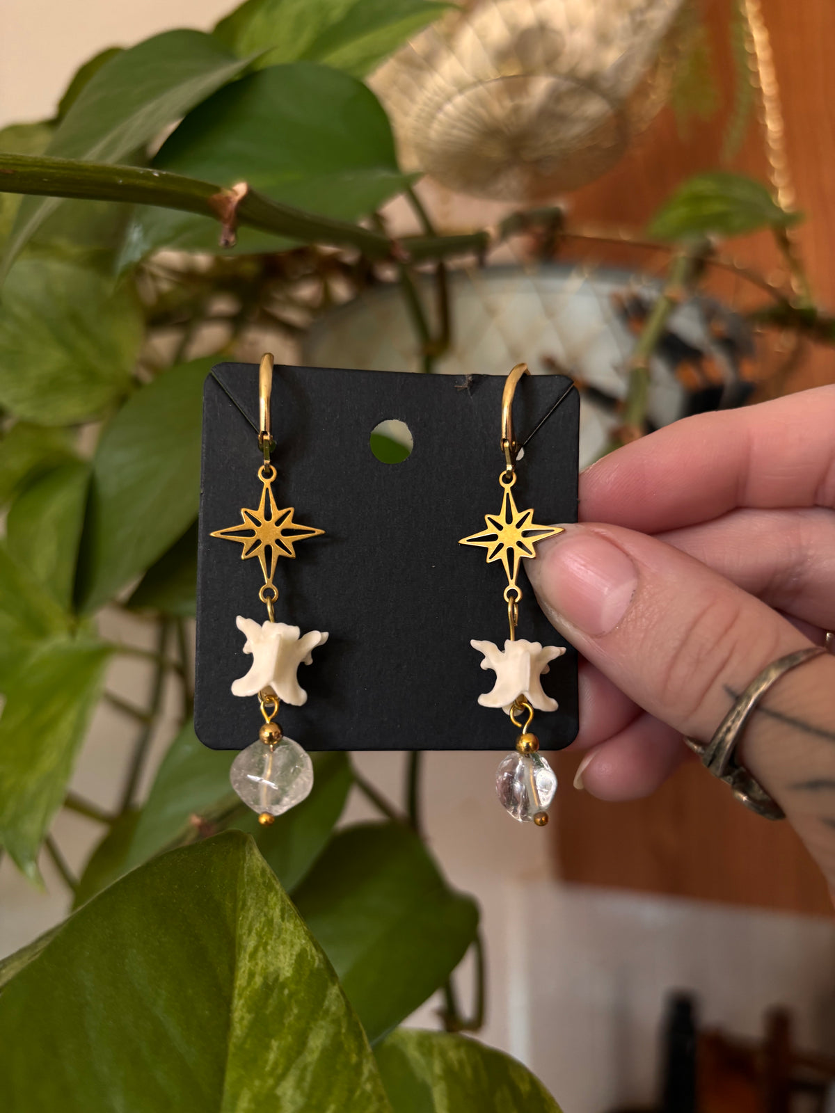 Vertebra Starburst Earrings