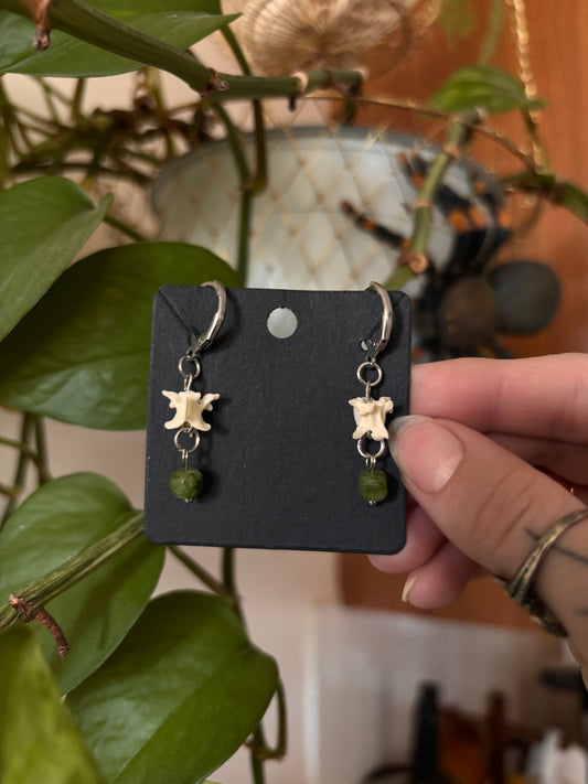 Vertebra Dangle Earrings