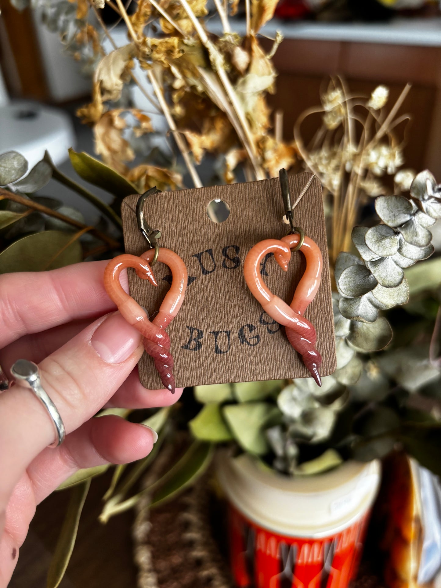 Lover Worm Dangle Earrings