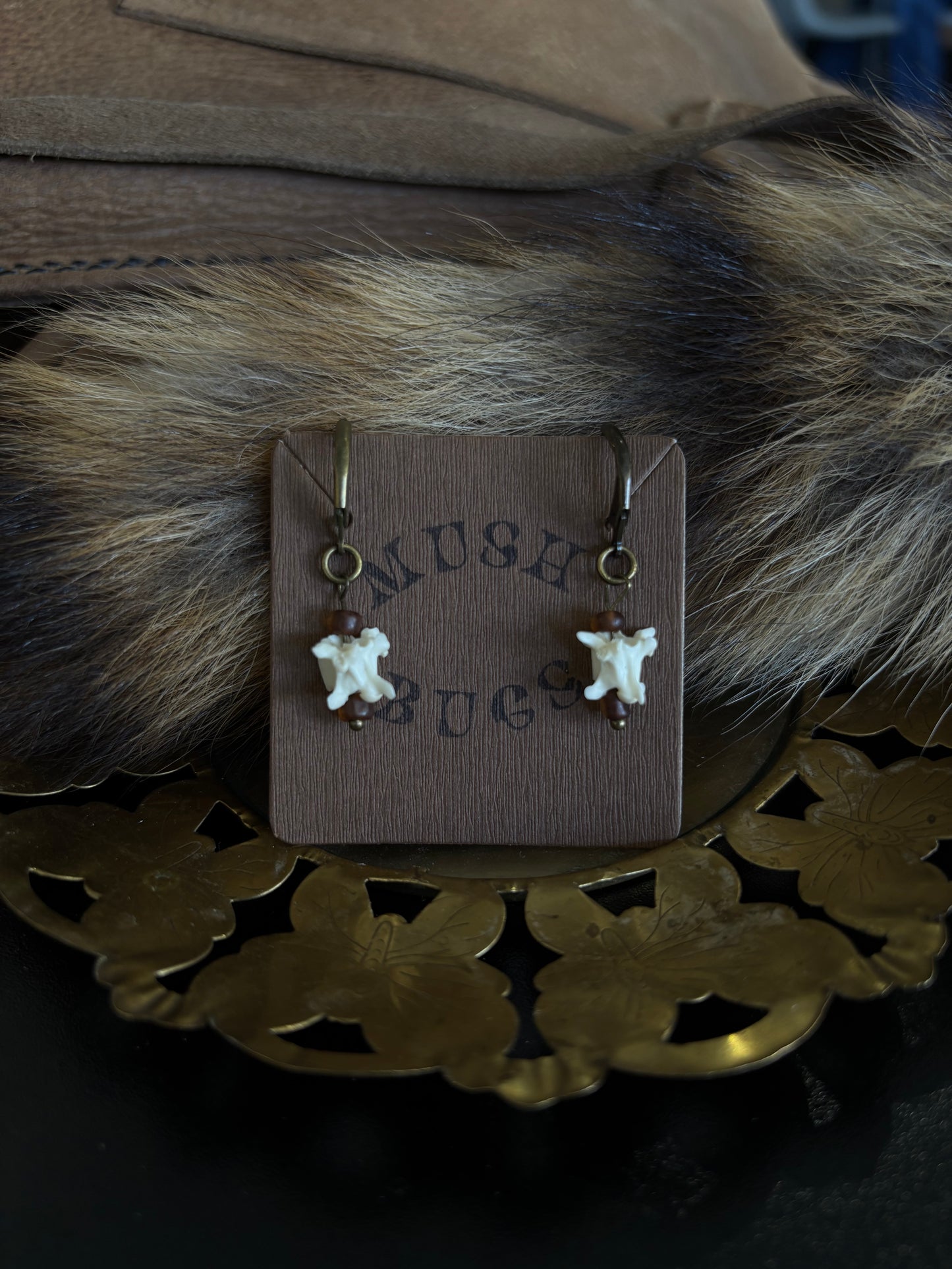 Vertebra Dangle Earrings