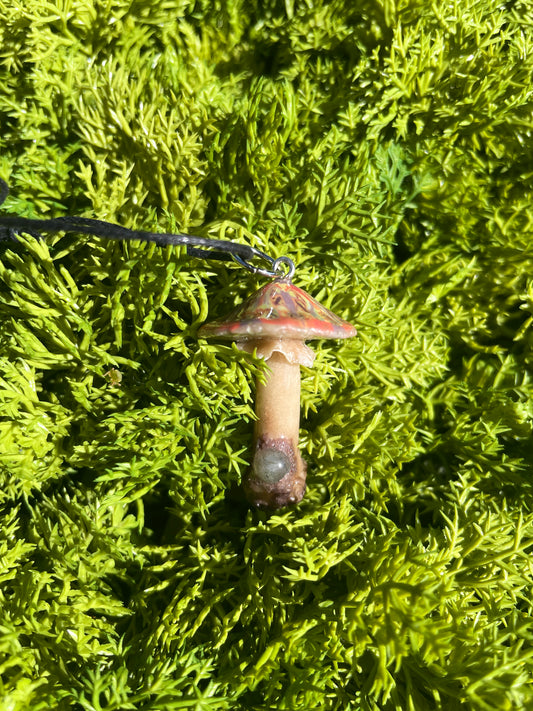 Shroom + Labradorite Necklace