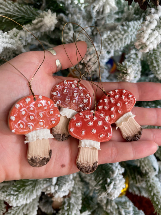 Mushroom ornaments