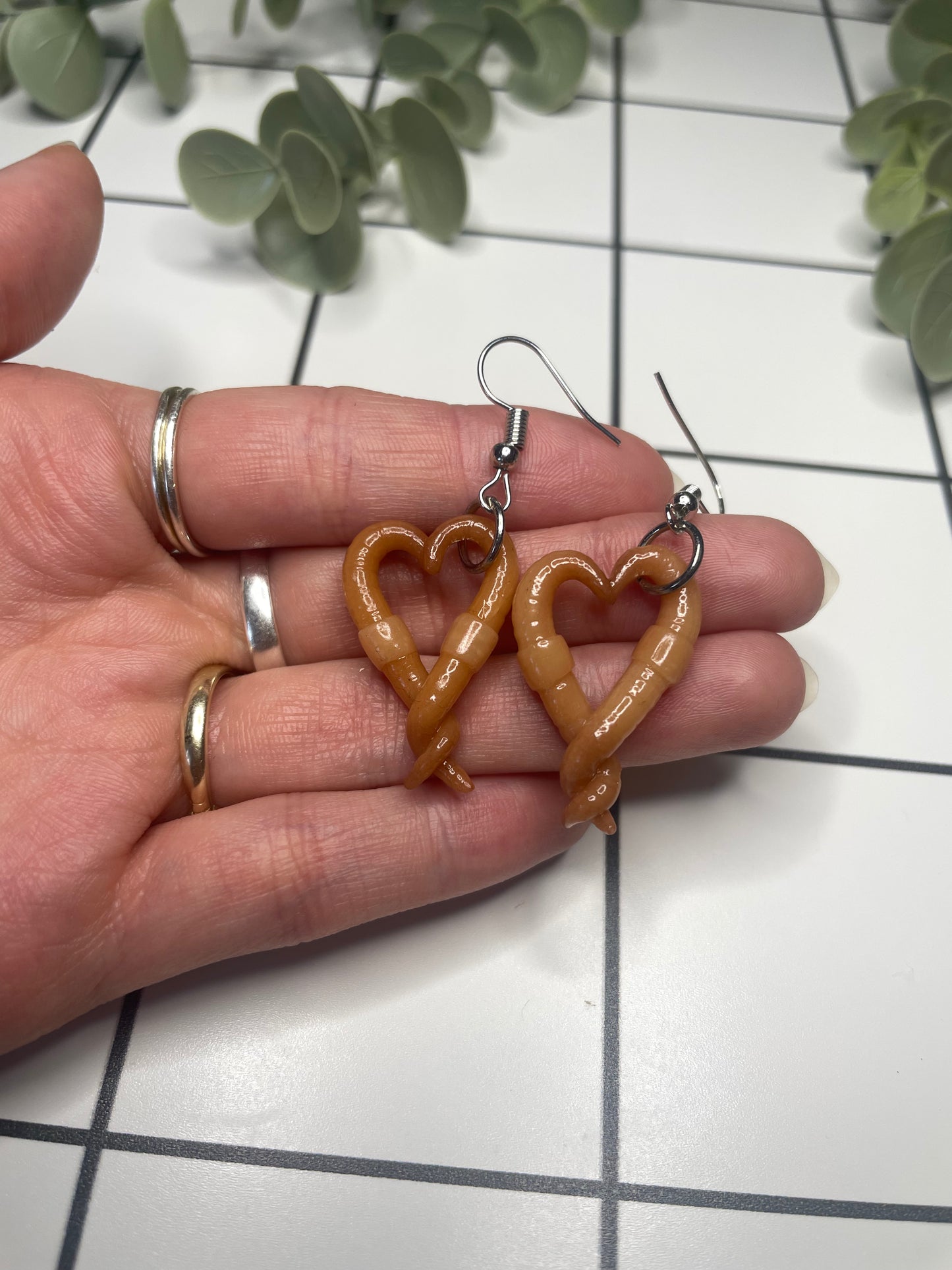 Lover Worm Dangle Earrings