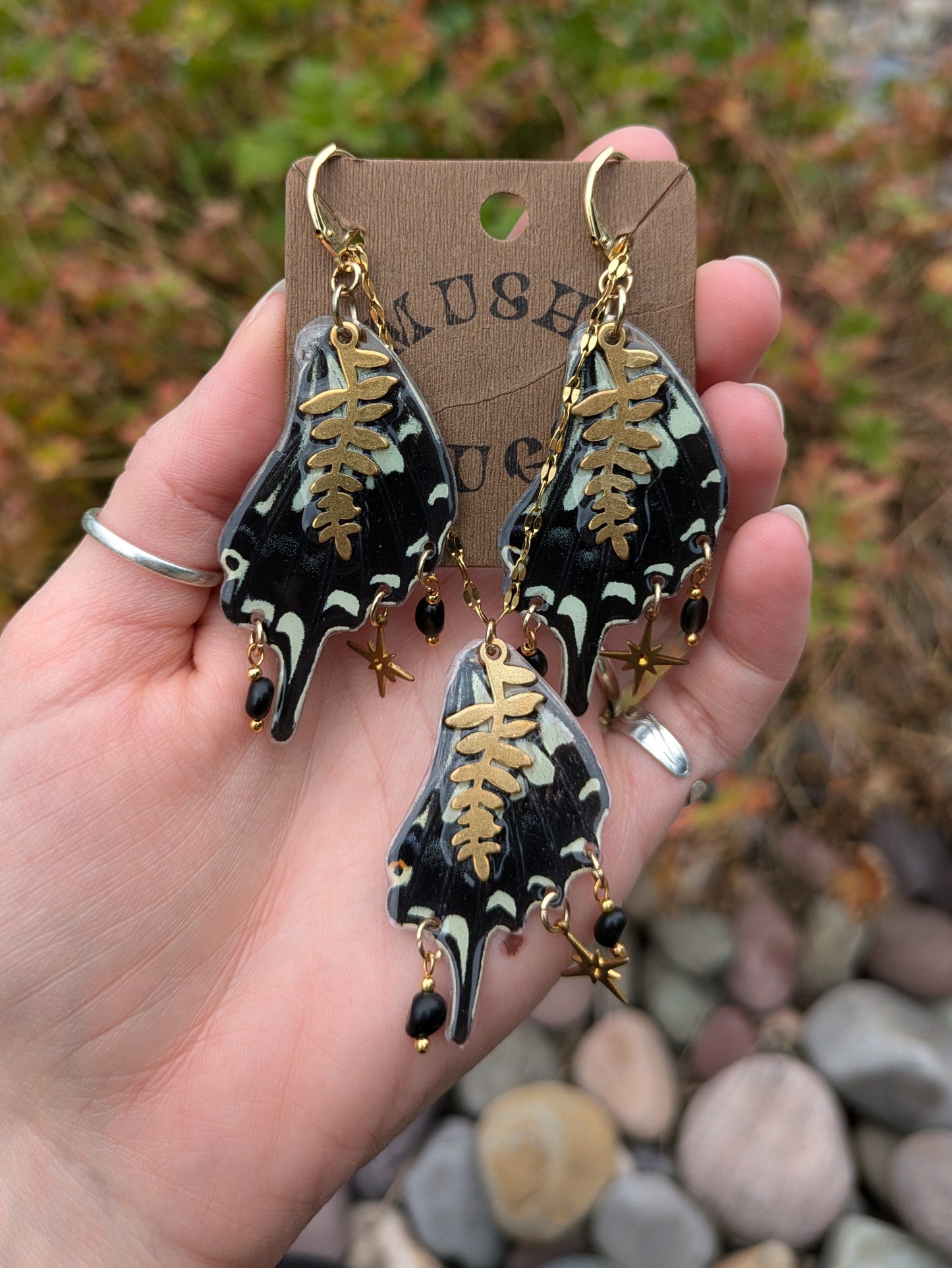 Forest Nymph Wing Earring + Necklace Set