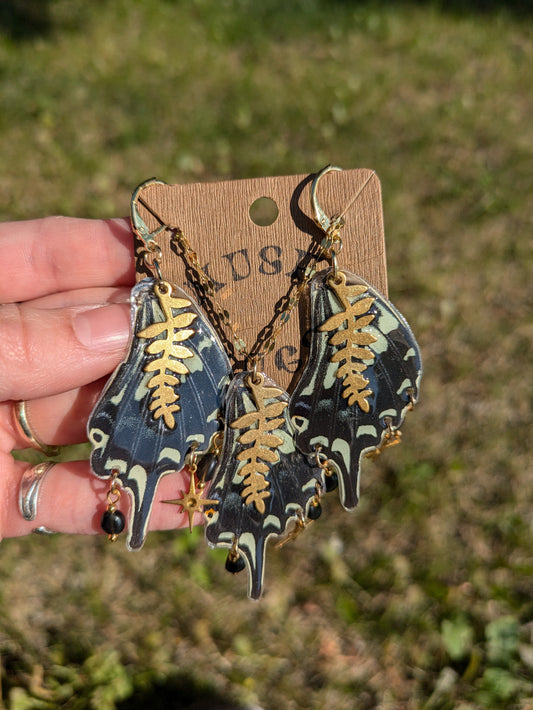 Forest Nymph Wing Earring + Necklace Set