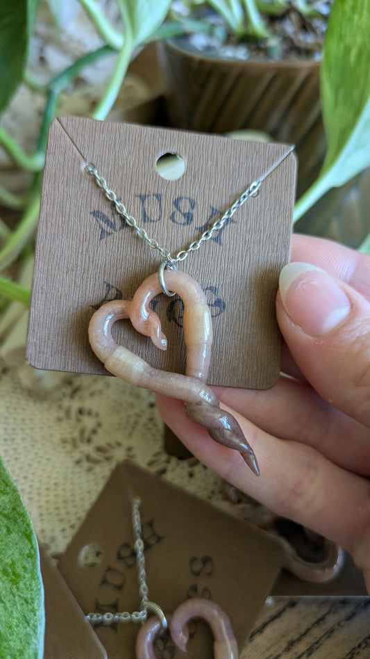 Lover Worm Necklace