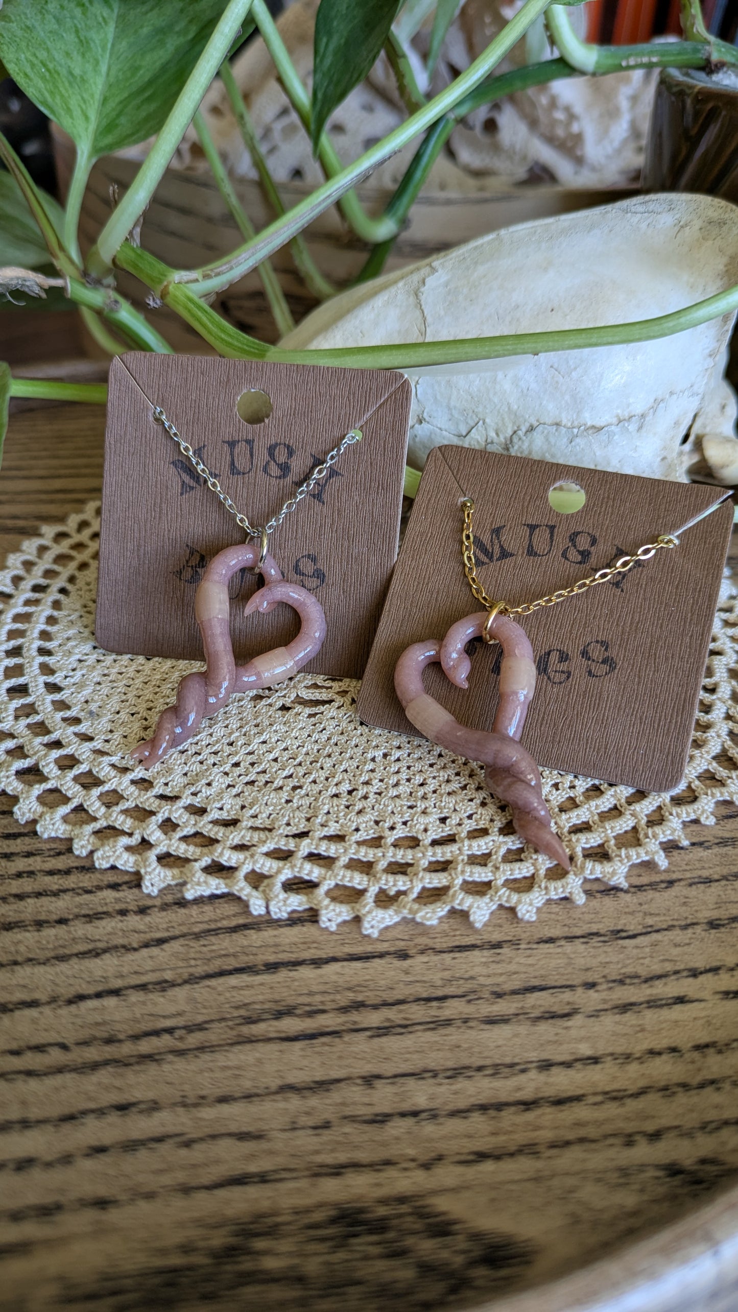 Lover Worm Necklace